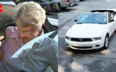At 100, Atlanta’s Barbara Haig still drives her white Ford Mustang; she says caution, not age, will determine how long she stays behind the wheel