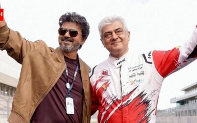 ‘We are never enemies’: Ajith Kumar’s old statement on Tamil Nadu CM Thalapathy Vijay goes viral after their warm Silverstone hug | Tamil Movie News