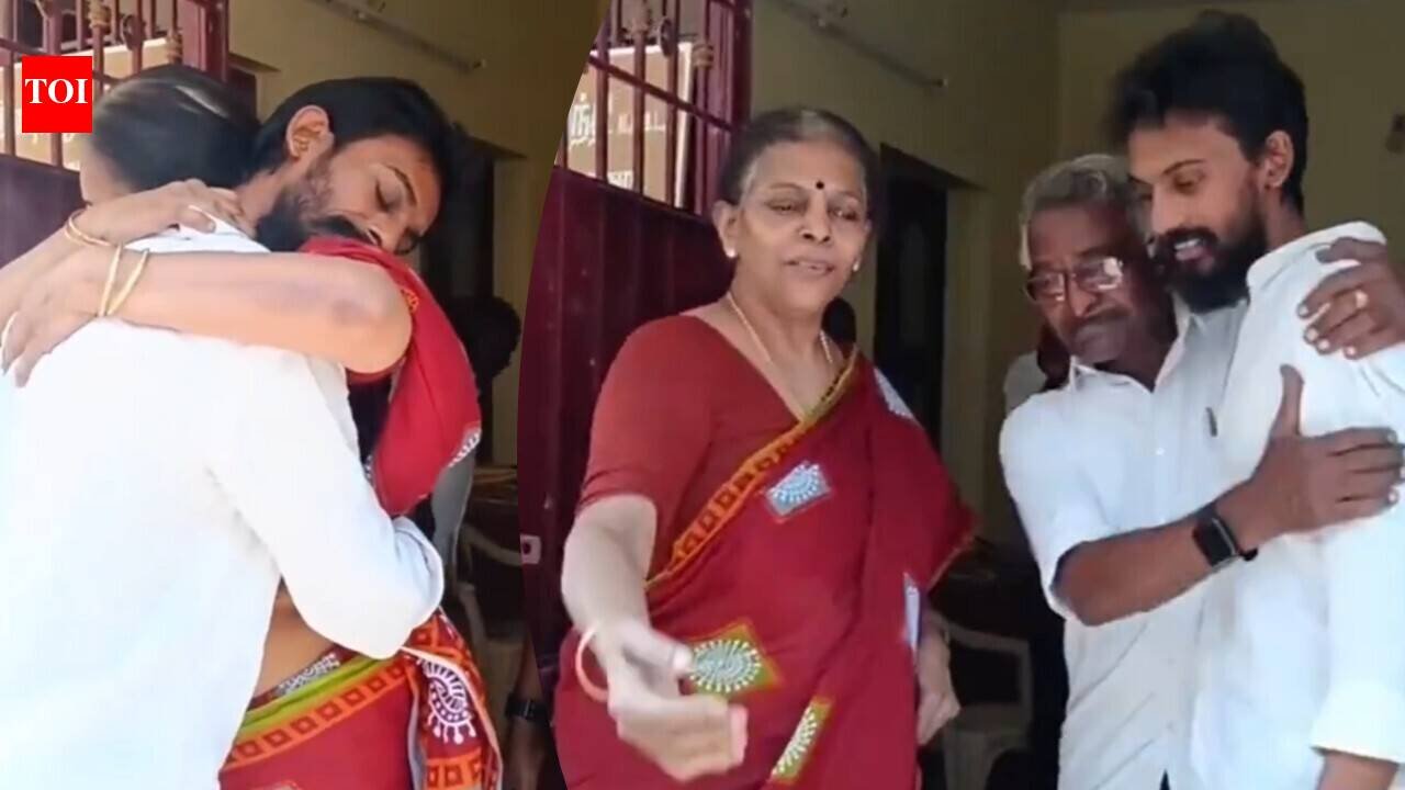 Mathimaran: ‘Mandaadi’ director Mathimaran gets emotional with parents after film’s success as Soori starrer crosses Rs 65 crore worldwide | Tamil Movie News