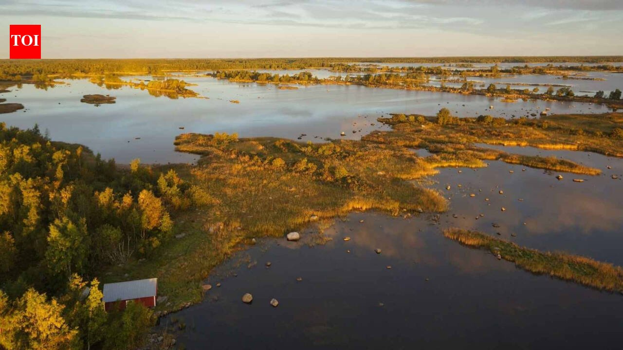 Finland’s coast is still rising after the Ice Age; around the Gulf of Bothnia, 1,730 acres emerge each year, but waterfront owners may not own the new land