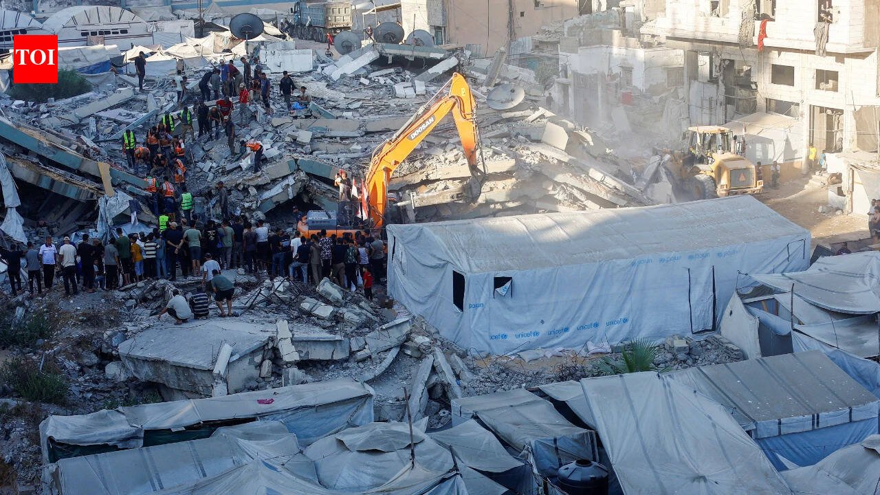 10 dead, dozens missing after war-damaged apartment block collapses in Gaza