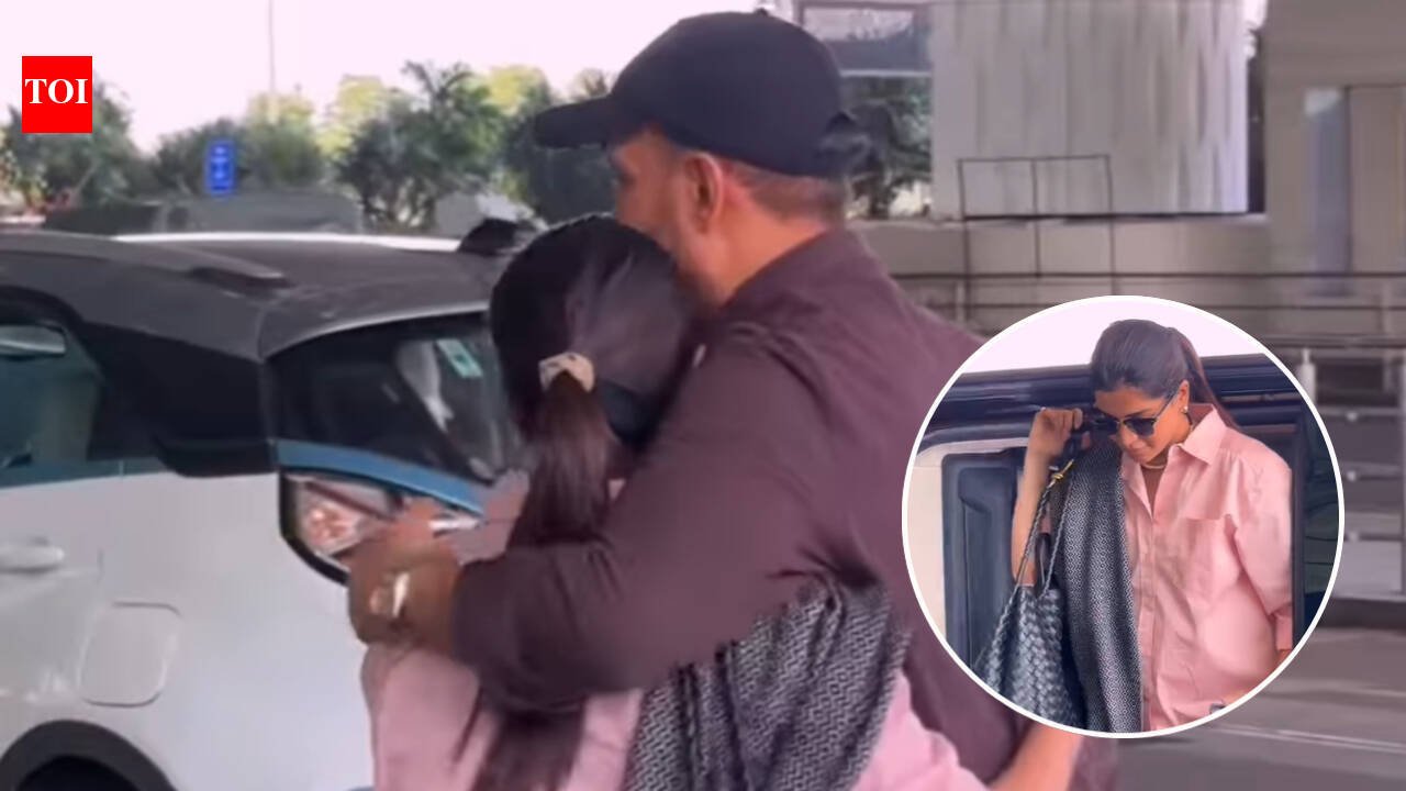 Samantha Ruth Prabhu and Raj Nidimoru share a heartfelt airport hug; mom-to-be’s goodbye moment goes viral – WATCH |