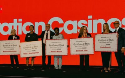 Las Vegas company surprises nearly 10,000 workers with more than $70 million in stock; each gets $1,000 for every year they have worked there