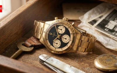In 1967, Rolex made a rare yellow-gold Daytona with a Paul Newman dial; after more than 45 years in a family drawer, two sisters inherited it and it sold for CHF 1.143 million in Geneva