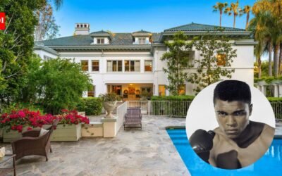 Muhammad Ali’s 1915 Los Angeles mansion was bought for $2.5 million in 2001, restored while retaining its Tiffany stained glass, listed for nearly $17 million and finally sold for $8.5 million in 2024