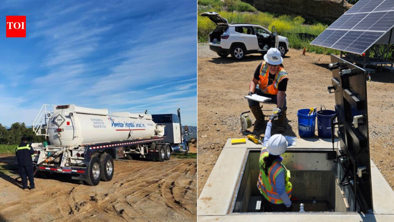 A solar-powered pump installed at California’s Santa Susana Field Laboratory in 2024 has removed more than 65,000 gallons of contaminated groundwater in two years, nearly 70% of everything pumped there since 2017