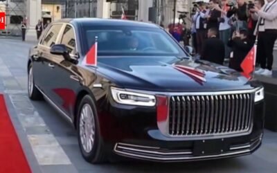 Beauty and the beast: China brought its own wheels, a red flag, to Washington