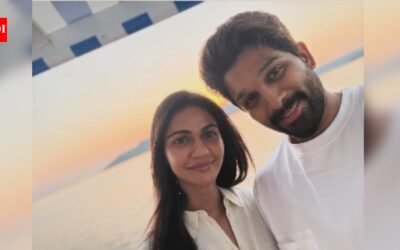 ‘Raaka’ star Allu Arjun wishes wife Sneha Reddy on her birthday with romantic sunset selfie, writes ‘happy birthday cutie’ amid scenic getaway | Telugu Movie News
