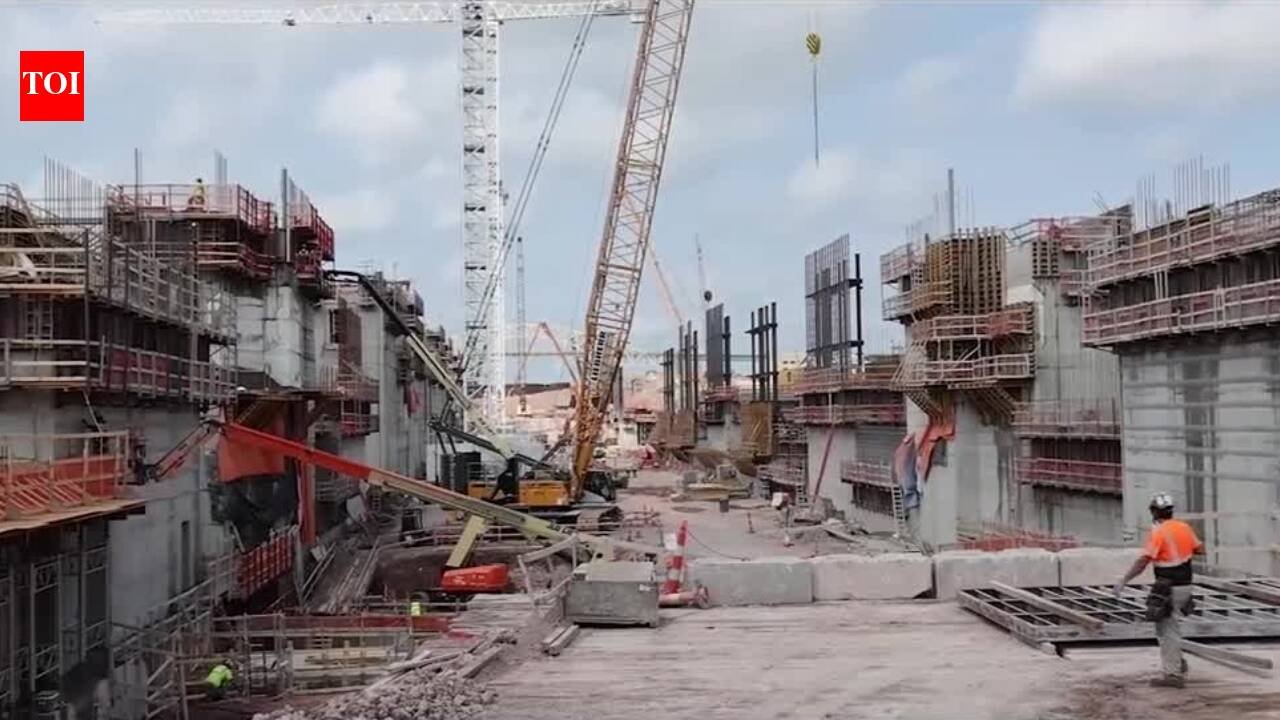 Michigan’s .219 billion Soo Locks project has reached 50% of its final phase, on track for completion by 2030; crews will use 400,000 cubic yards of concrete, enough for a sidewalk from Sault Ste. Marie to Orlando