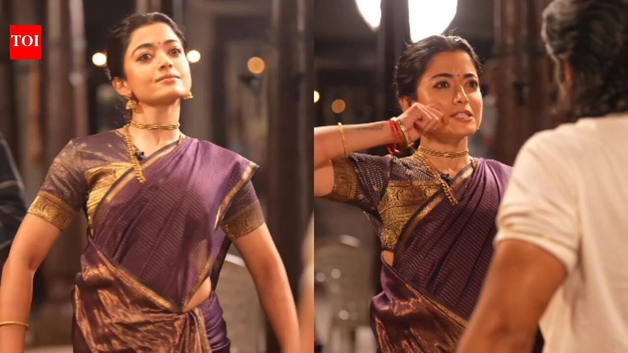 Rashmika Mandanna mimics Vijay Deverakonda’s ‘Ranabaali’ dialogue; ‘Liger’ actor calls wife his ‘cute savage’ | Telugu Movie News