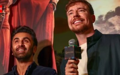 MrBeast shares photo with Ranbir Kapoor from ‘Ramayana’ promotions; says ‘Had an amazing trip to India’ | Hindi Movie News