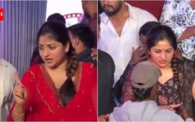 Rachita Ram looks stunned as fan pulls her cheek after selfie; birthday interaction outside Bengaluru home sparks debate; Netizens REACT | Tamil Movie News