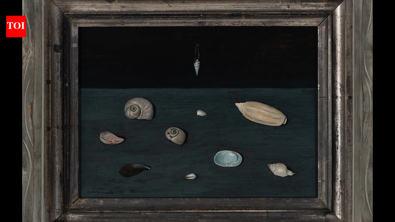 A Michigan collector paid  for a seashell painting at an estate sale; identified as a 1951 Gertrude Abercrombie work, it has now sold at Freeman’s in New York for a record ,352,600