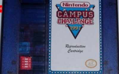 In 1991, Nintendo used special cartridges for its Campus Challenge and later destroyed all but one; the survivor reached a New York garage sale in 2006 and resold on eBay for $20,100 three years later