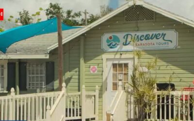 Florida couple’s colorful Sarasota cottage village houses 17 small businesses; a 324-apartment plan threatened demolition, but owners canceled the sale and took the property off market