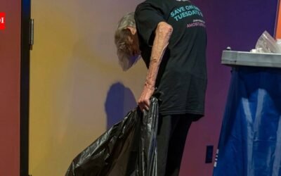 A 21-year-old Tennessee moviegoer noticed an 80-year-old AMC usher emptying trash after a screening and hoped a TikTok fundraiser might bring in 0; strangers donated more than 6,000 in less than 24 hours