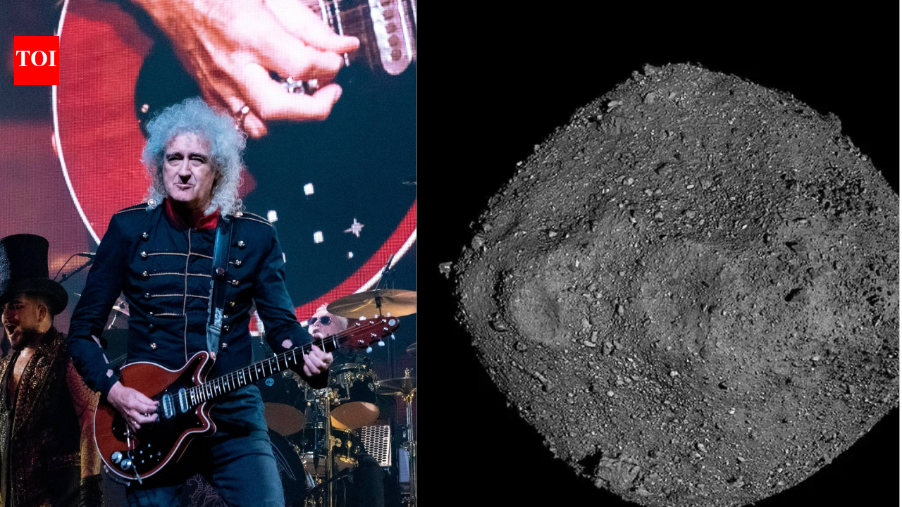 Nasa struggled to find a safe sampling site on asteroid Bennu; Queen guitarist Brian May used his little-known 3D imaging skills to reveal its treacherous terrain |