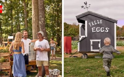 Isabella Rossellini turned a 27-acre New York farmstead into a protected community farm after conserving 20.8 acres; Mama Farm now runs a member CSA and biodiversity programmes for families and children