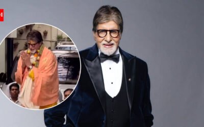 Amitabh Bachchan’s 84th birthday: Crowds cheer outside Jalsa in Mumbai as the actor steps out to thank fans for their wishes – Watch | Hindi Movie News