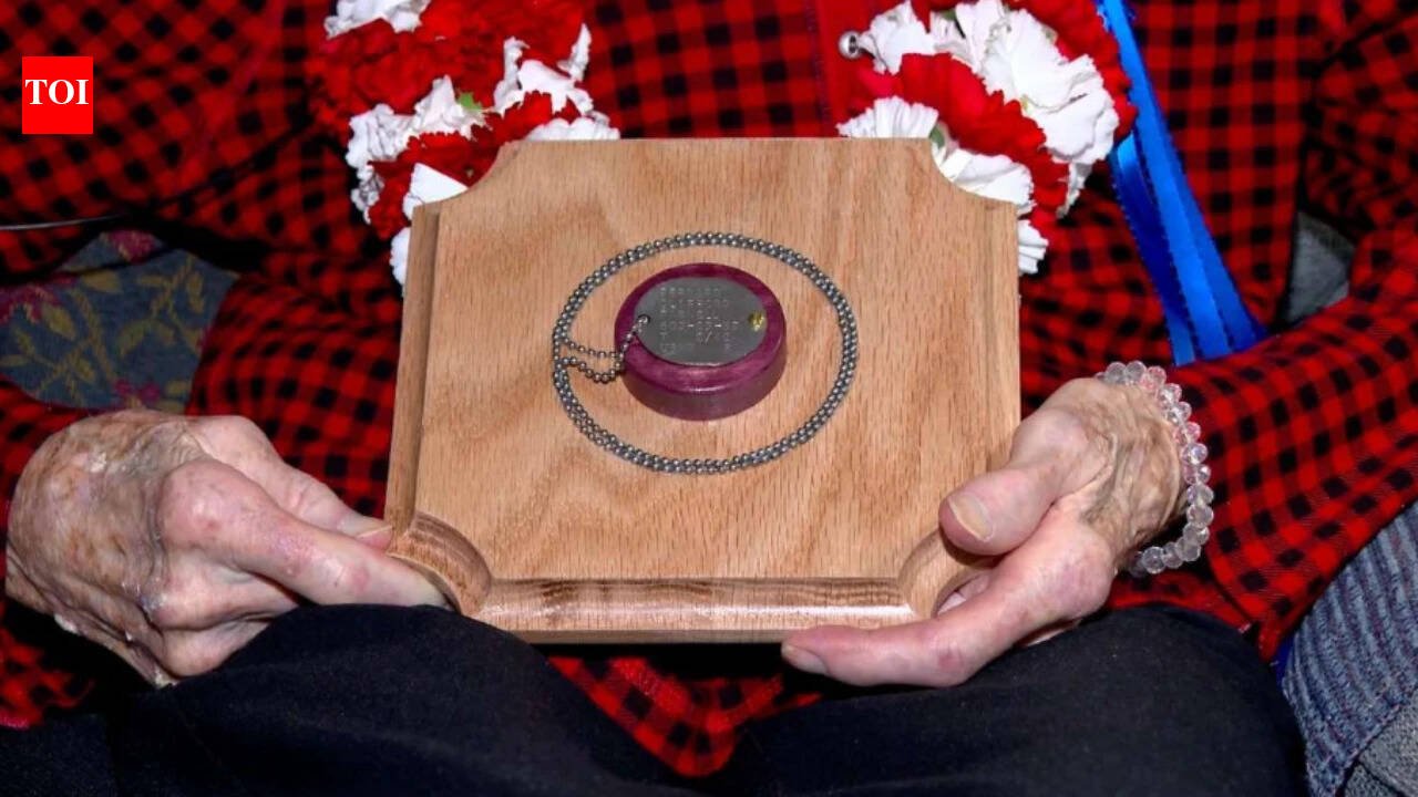 A 104-year-old woman finally received her brother’s World War II dog tag 83 years after his death; the long-lost identification has now made its way back to the family