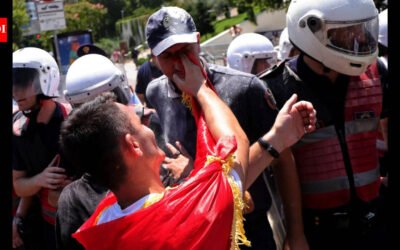 Albania police use tear gas on protesting students as stir turns violent
