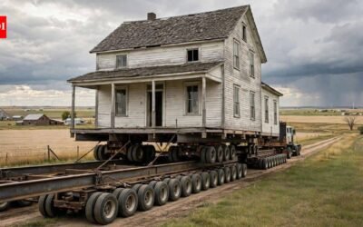 Woman spends up to $380,000 to move her great-great-grandparents’ 112-year-old house to her husband’s family farm | World News