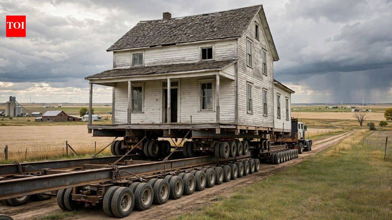 Woman spends up to $380,000 to move her great-great-grandparents’ 112-year-old house to her husband’s family farm | World News