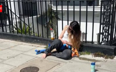 Abu Dhabi royal found slumped on London street with toddler; ‘Why do you care so much?’ she asks after being woken up; attorney says she was tired