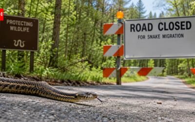Illinois closes a forest road twice a year to protect migrating snakes, continuing a wildlife measure introduced in 1972 | World News