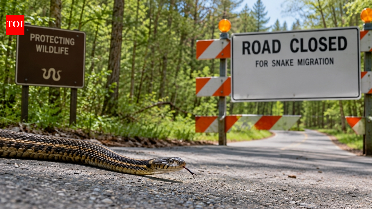 Illinois closes a forest road twice a year to protect migrating snakes, continuing a wildlife measure introduced in 1972 | World News