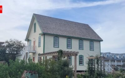 In 1901, Ocracoke opened a two-story island inn; after a $750,000 community purchase, hurricane delays and eight years of restoration, the raised building has passed final inspection as a public cultural center