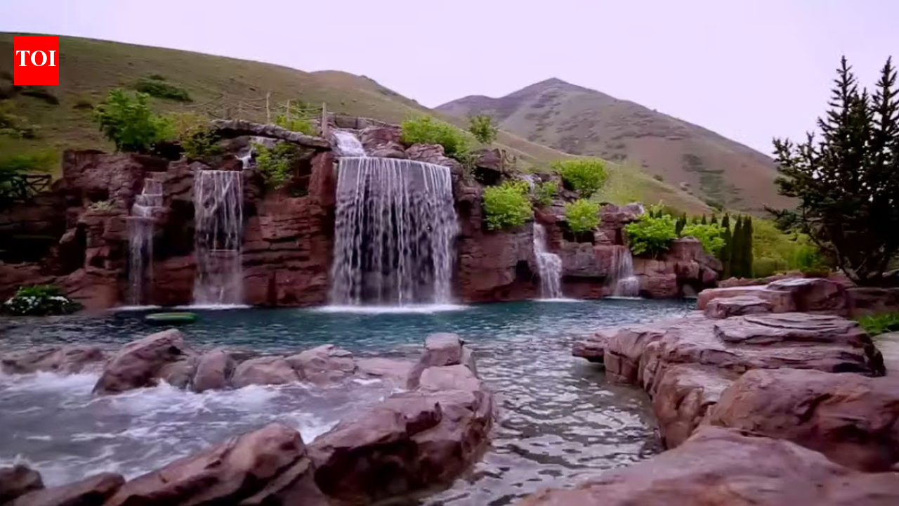 A Utah couple wanted a place to scuba without travelling, so they built a  million, 360,000-gallon backyard pool with a 90-foot mountain, five waterfalls, a 300-foot lazy river and a 26-foot-deep diving tunnel