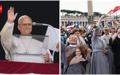 Pope Leo Xiv: ‘With help of God & your prayers’: Pope Leo XIV makes first public appearance after lung cancer surgery