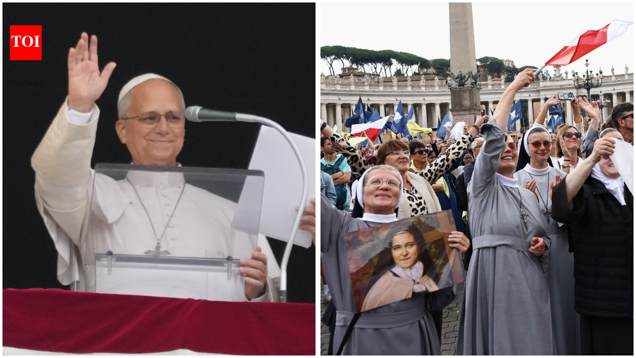 Pope Leo Xiv: ‘With help of God & your prayers’: Pope Leo XIV makes first public appearance after lung cancer surgery