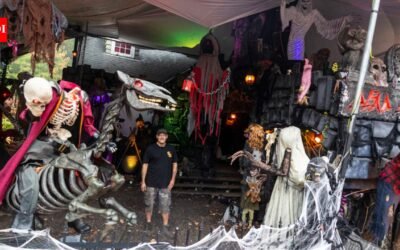 In 2017, a Michigan father turned free Halloween decorations into a backyard attraction that he says drew 18,000 visitors in 2024; nine years later, a neighbour’s complaint sparked a dispute with the city