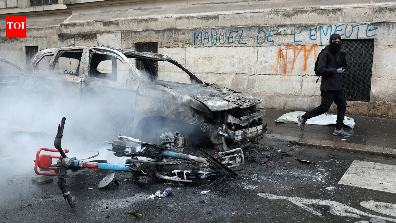 Watch: Burning e-bikes turned into bonfires as France reels from violent protests