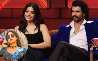 Rashmika Mandanna: ‘I am not comfortable with exposing or skin show’: Rashmika Mandanna opens up on Janhvi Kapoor’s ‘Peddi’ objectification controversy as Vijay Deverakonda says, ‘it is okay to put your foot down and say no’ on ‘Kofee With Karan’ 9 | Hindi Movie News