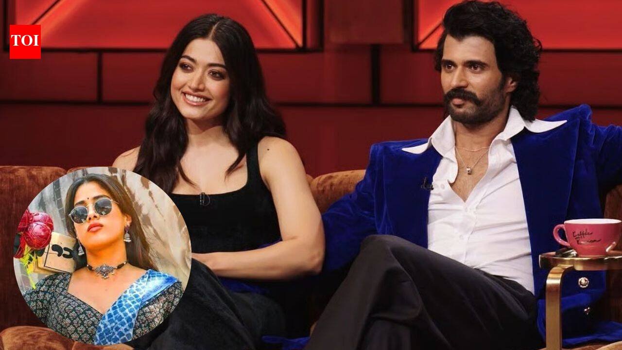 Rashmika Mandanna: ‘I am not comfortable with exposing or skin show’: Rashmika Mandanna opens up on Janhvi Kapoor’s ‘Peddi’ objectification controversy as Vijay Deverakonda says, ‘it is okay to put your foot down and say no’ on ‘Kofee With Karan’ 9 | Hindi Movie News