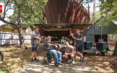 Since 1987, an 86-year-old Texas man named Dale has spent decades building a 62-foot boat in his yard; when three visitors discovered his dream, strangers helped raise money to finish and move it