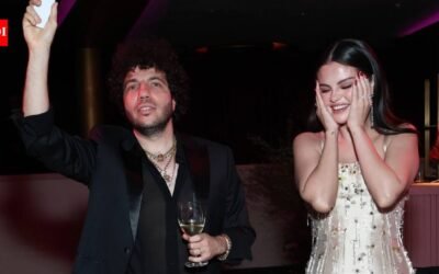 Selena Gomez’s October charity benefit raises $2.7 million for youth mental health, with Benny Blanco bidding $25,000 to win a session with his wife’s glam team