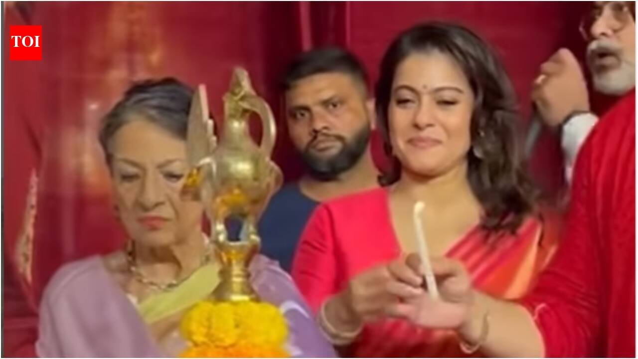 ‘Love, family chaos, and bhog’: Kajol shares glimpses of her Durga Puja celebrations with Jaya Bachchan, mom Tanuja, kids Nysa and Yug Devgn- video |
