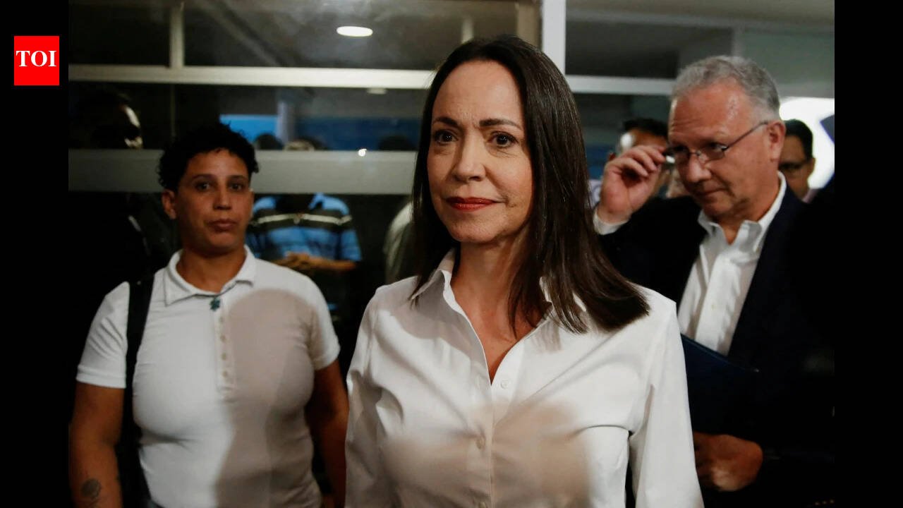 ‘I am here. With you’: Maria Corina Machado returns to Venezuela from exile