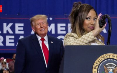 Nicki Minaj joins Donald Trump at Michigan rally; US President compliments rapper saying ‘she never looked more beautiful’ |