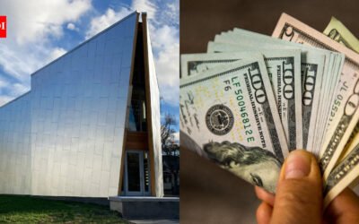 In 2020, an artist built Buffalo’s unusual Triangle House for about $800,000, complete with a glass elevator and solar panels; after first asking $760,000 in 2023, the home has returned to market for $479,000