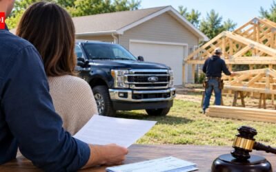 An Indiana couple paid a contractor with cheques and a Ford F-350 truck for home repairs, but he made roof trusses in his backyard; on October 26 a court made him personally liable for an $82,020 judgment
