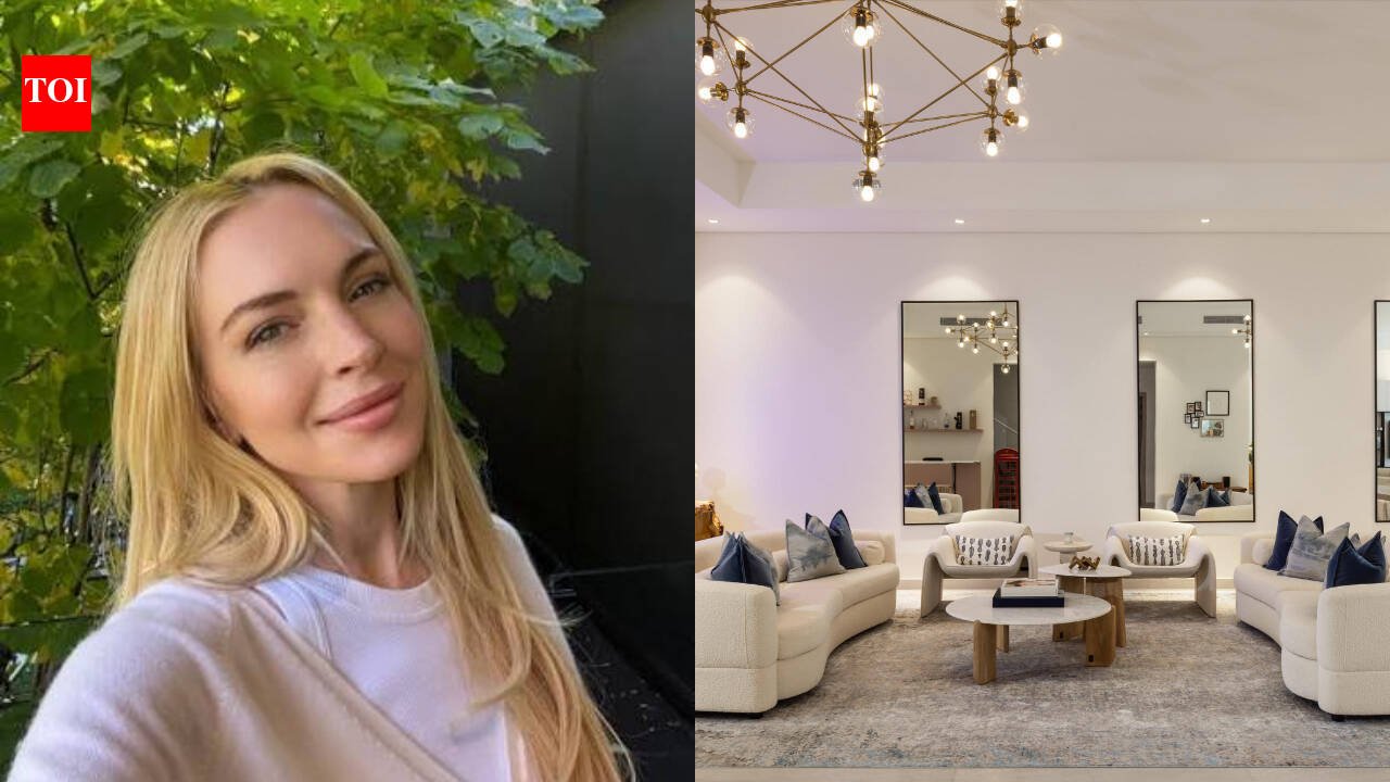 After years of living in hotels, Lindsay Lohan moved into a 7,000-square-foot Dubai villa and gave her designer just two weeks to furnish it; instead of starting over, she reused pieces from her old apartment