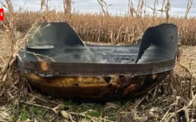 A Minnesota farmer found a shiny, 11-foot-wide bowl-shaped metal object lying in his cornfield, where he believes it sat for about six weeks; experts now suspect it fell from a Chinese rocket