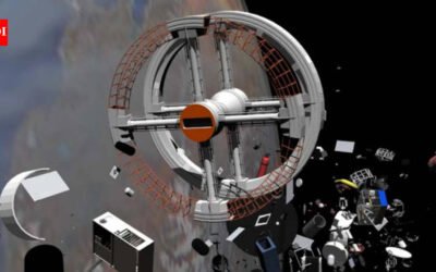 The UK is planning to send giant robotic claws into orbit to grab two dead satellites and drag them into Earth’s atmosphere to burn up, a first-of-its-kind clean-up mission due to launch in 2029, and the public can help name it