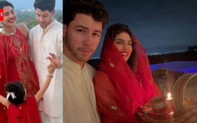 Priyanka Chopra says Nick Jonas made sure to set up his tour to be home for ‘Karwa Chauth’, drops adorable PICS with Malti Marie: ‘No one like my guy’ | Hindi Movie News