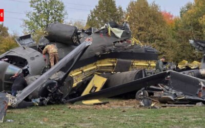 A helicopter with the EU force in Bosnia crashes, reportedly killing 3 and injuring 12